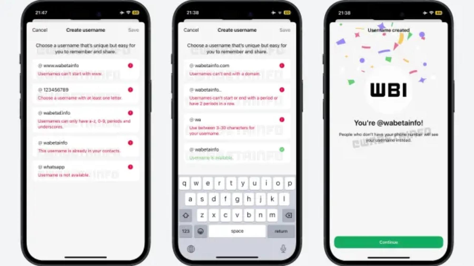 Los nombres de usuario en WhatsApp estarán precedidos por una arroba y seguirán reglas estrictas para evitar suplantaciones.